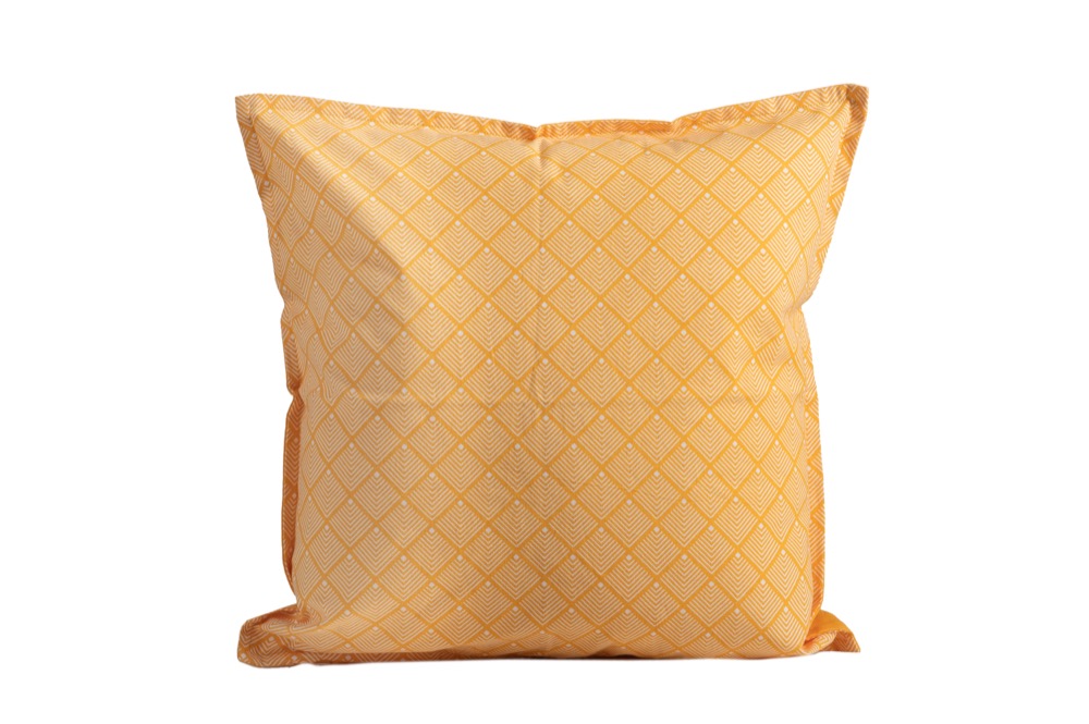 COTTON CUSHION AZTEC MUSTARD 40X40